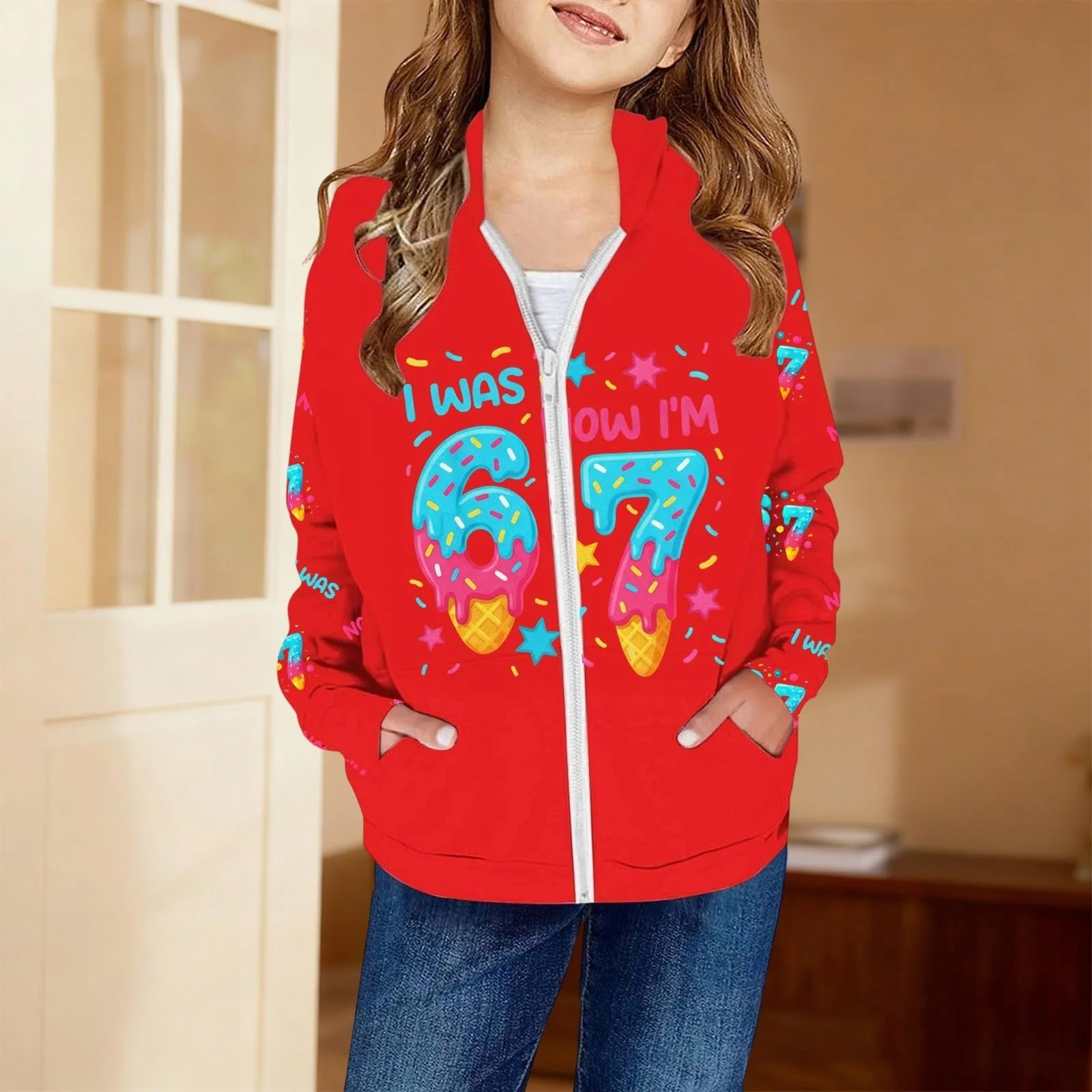 Худі з принтом 67, фото №3