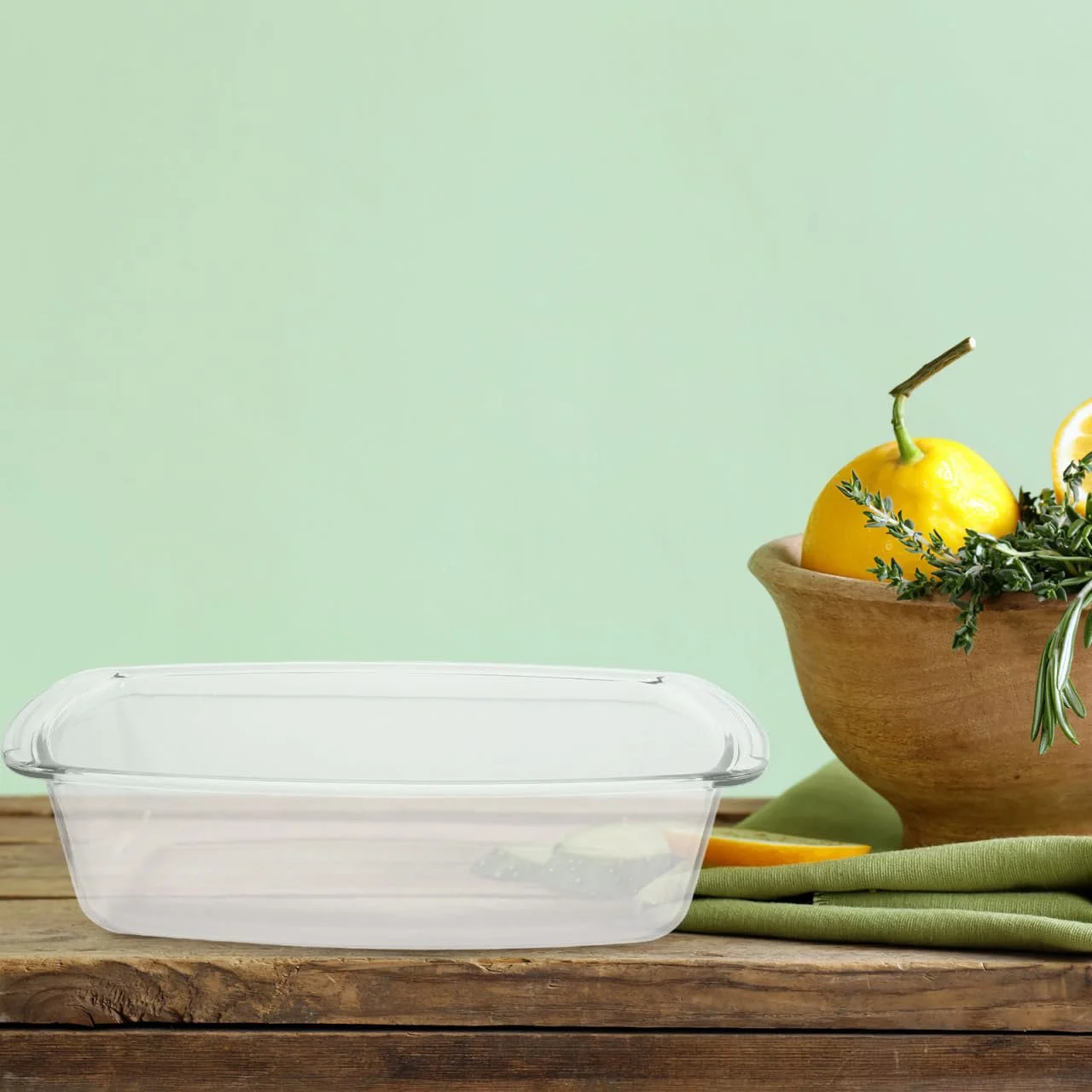 Форма для выпекания OUNONA стеклянная прямоугольная термостойкая, фото №2