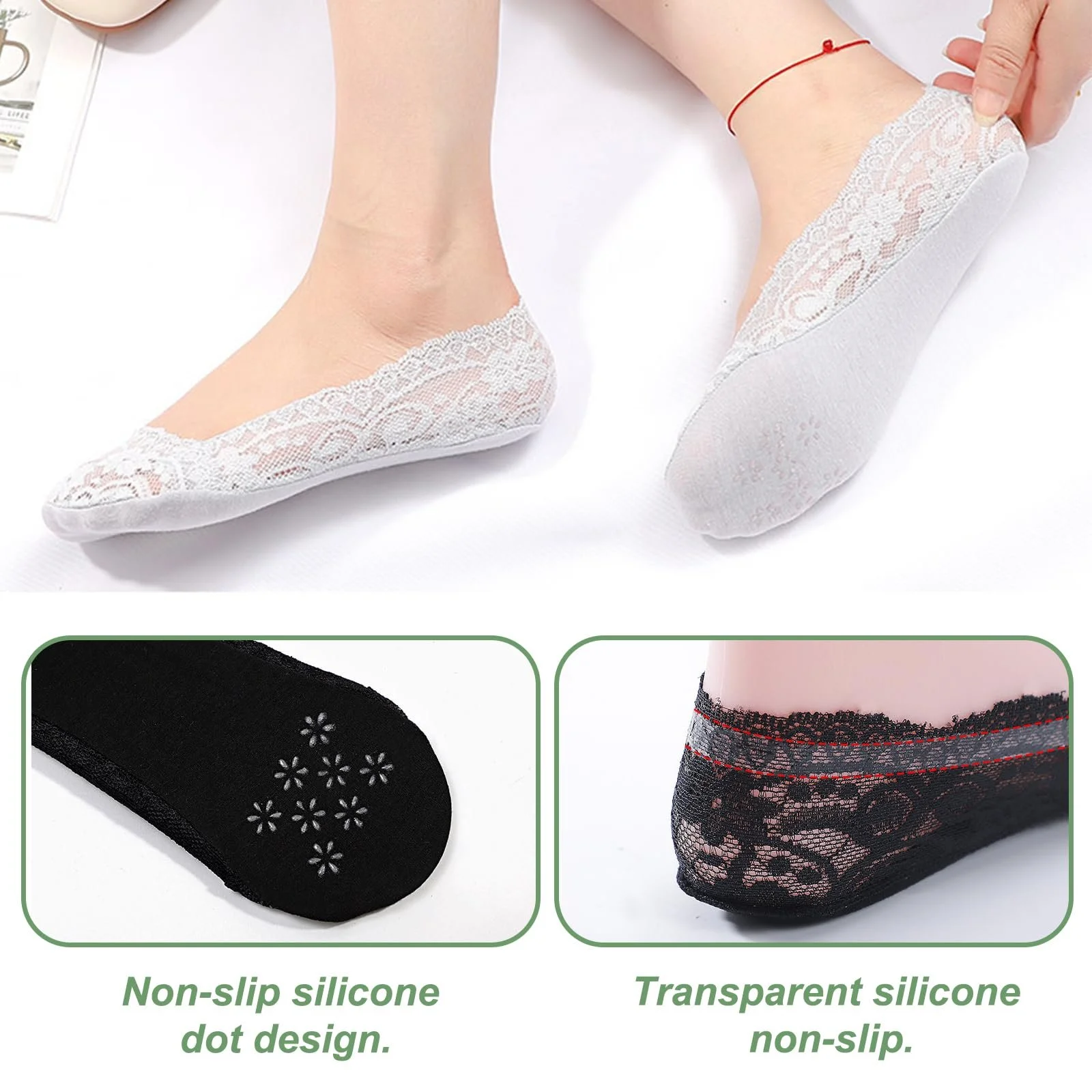 Шкарпетки-слідки Жіночі 6 пар, фото №6