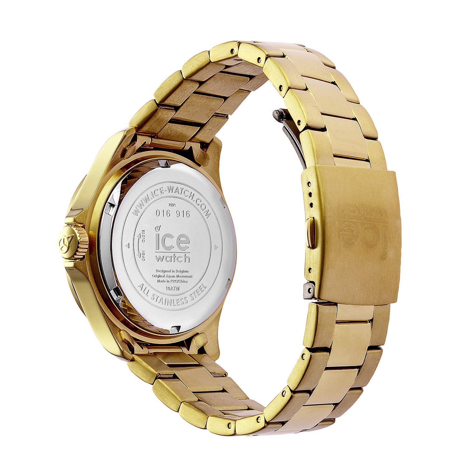 Часы Ice-Watch ICE Steel Gold Женские Золотые с Металлическим Ремешком - 016916 (Средний) Золотой, фото №4 Часы Ice-Watch ICE Steel Gold Женские Золотые с Металлическим Ремешком - 016916 (Средний) Золотой, фото №4