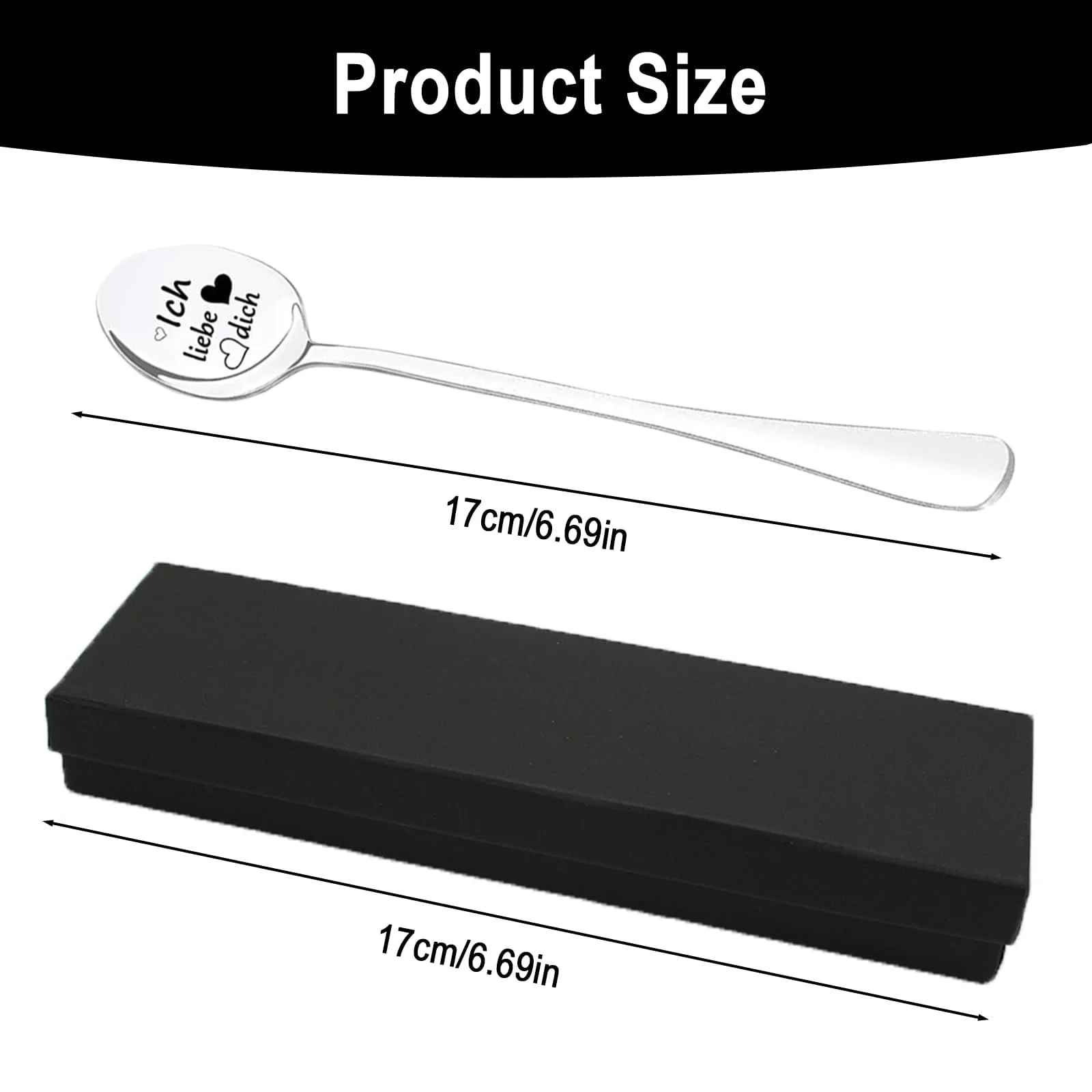 Ложки I Love You, Набір з 2 кавових ложок з гравіюванням I Love You, фото №2 Ложки I Love You, Набір з 2 кавових ложок з гравіюванням I Love You, фото №2