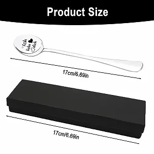 Ложки I Love You, Набор из 2 кофейных ложек с гравировкой I Love You synthetic.ua - Фото 1