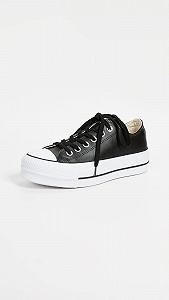 Кеди Converse Chucks Platform Black Chuck Taylor All Star Lift - OX Black White synthetic.ua - Фото 1
