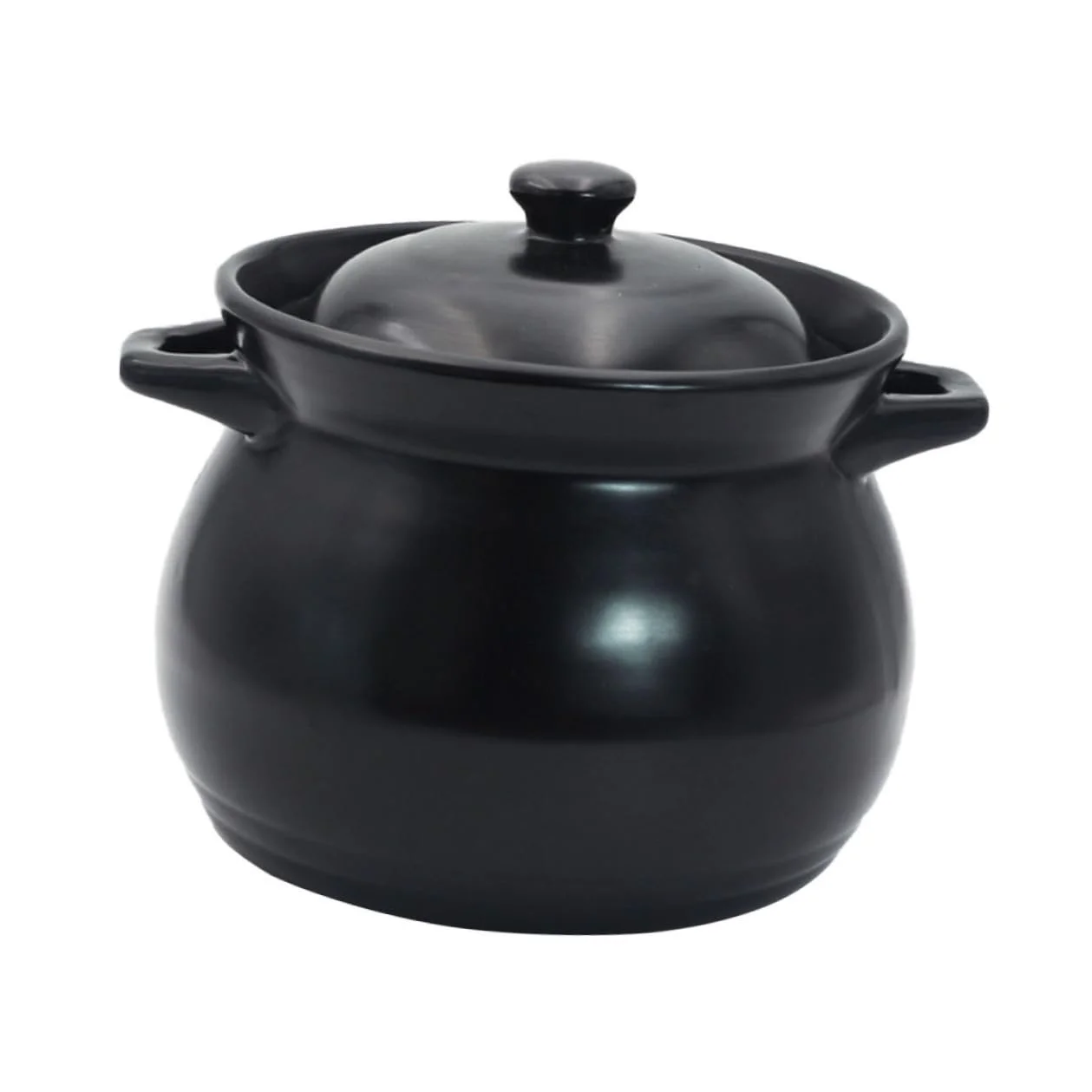 Кастрюля керамическая жаропрочная Черная, фото №1
