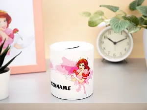 Копилка керамическая с персонализированным именем Принцесса 9.5x8.2 см Белый synthetic.ua - Фото 1