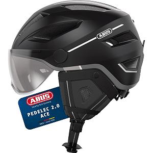 Шлем Велосипедный ABUS Pedelec 2.0 ACE с Задним Фонарем, Козырьком, Дождевиком, Защитой для Ушей, для Мужчин и Женщин - Фото 1