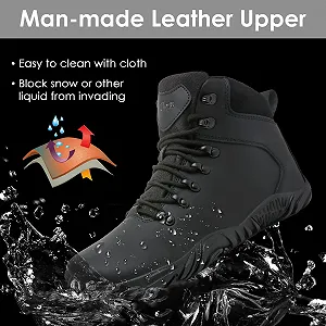 Зимние мужские ботинки Waterproof Warm Snow Boots Non-Slip Outdoor Trekking Shoes synthetic.ua - Фото 1