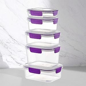 Пластиковий контейнер для зберігання продуктів Clip 'n' Lock Lid synthetic.ua - Фото 1