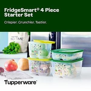 Набір контейнерів для зберігання їжі Tupperware Fridgesmart 4 шт Без BPA Прозорий synthetic.ua - Фото 1