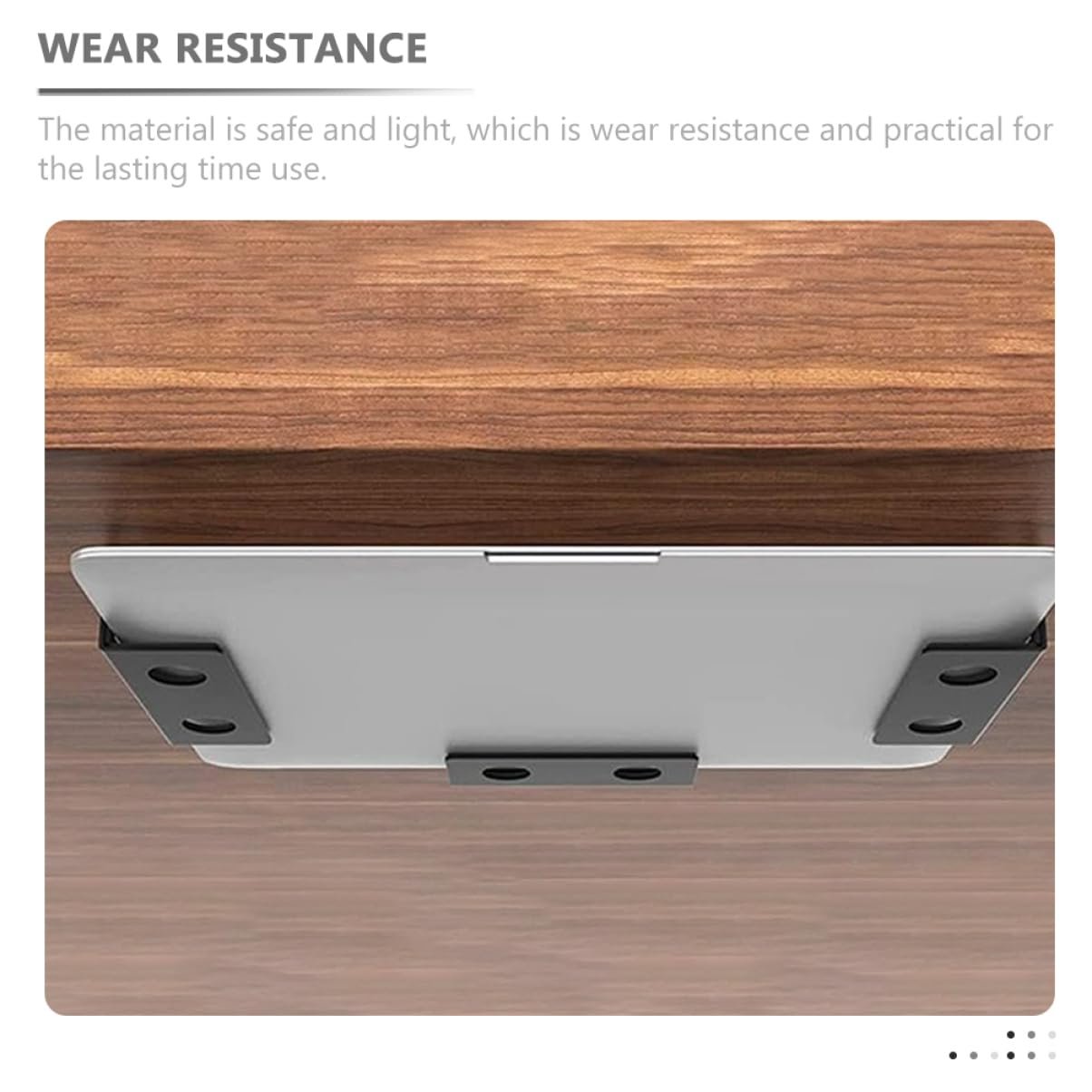 Подстольный держатель для ноутбука и планшета, регулируемый угол, стабильный, без инструментов, компактный дизайн для рабочего кабинета, фото №8 Подстольный держатель для ноутбука и планшета, регулируемый угол, стабильный, без инструментов, компактный дизайн для рабочего кабинета, фото №8