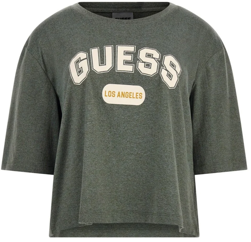 Жіноча футболка GUESS Activewear / Чорна (Dark Heather) / Розмір S, фото №1