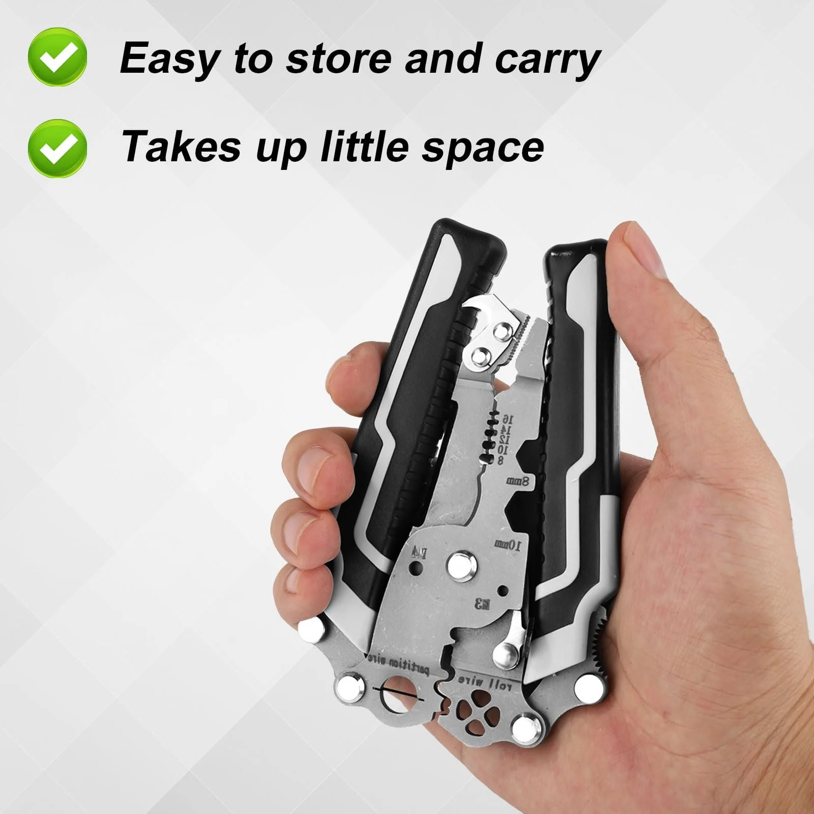 Складной стриппер 18 в 1 из нержавеющей стали 2 шт., фото №3