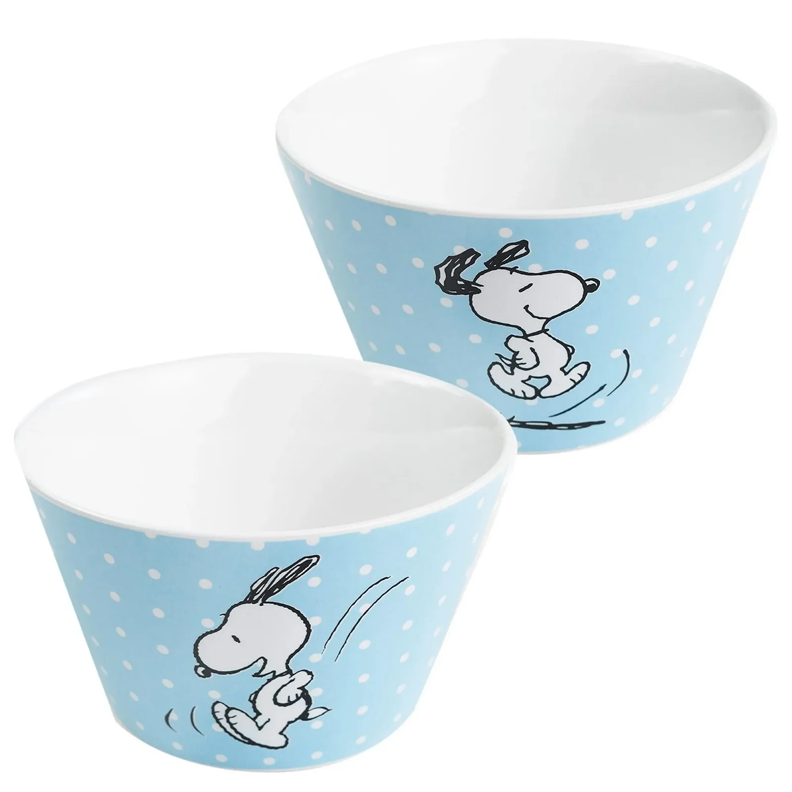 Миска United Labels The Peanuts Snoopy 500 мл, синяя в горошек, фото №1