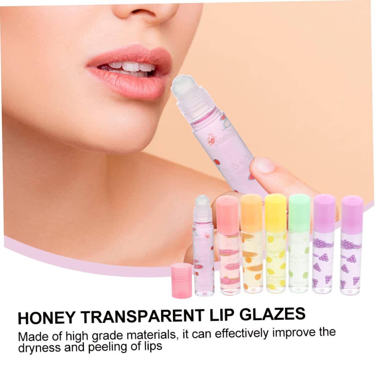 Блеск для губ Healvian 7 Made of Fruit С изменением цвета Свежий Защита губ Увлажняющий Тинт для губ Блестящий Пятно Портативная Жидкая помада, фото №6