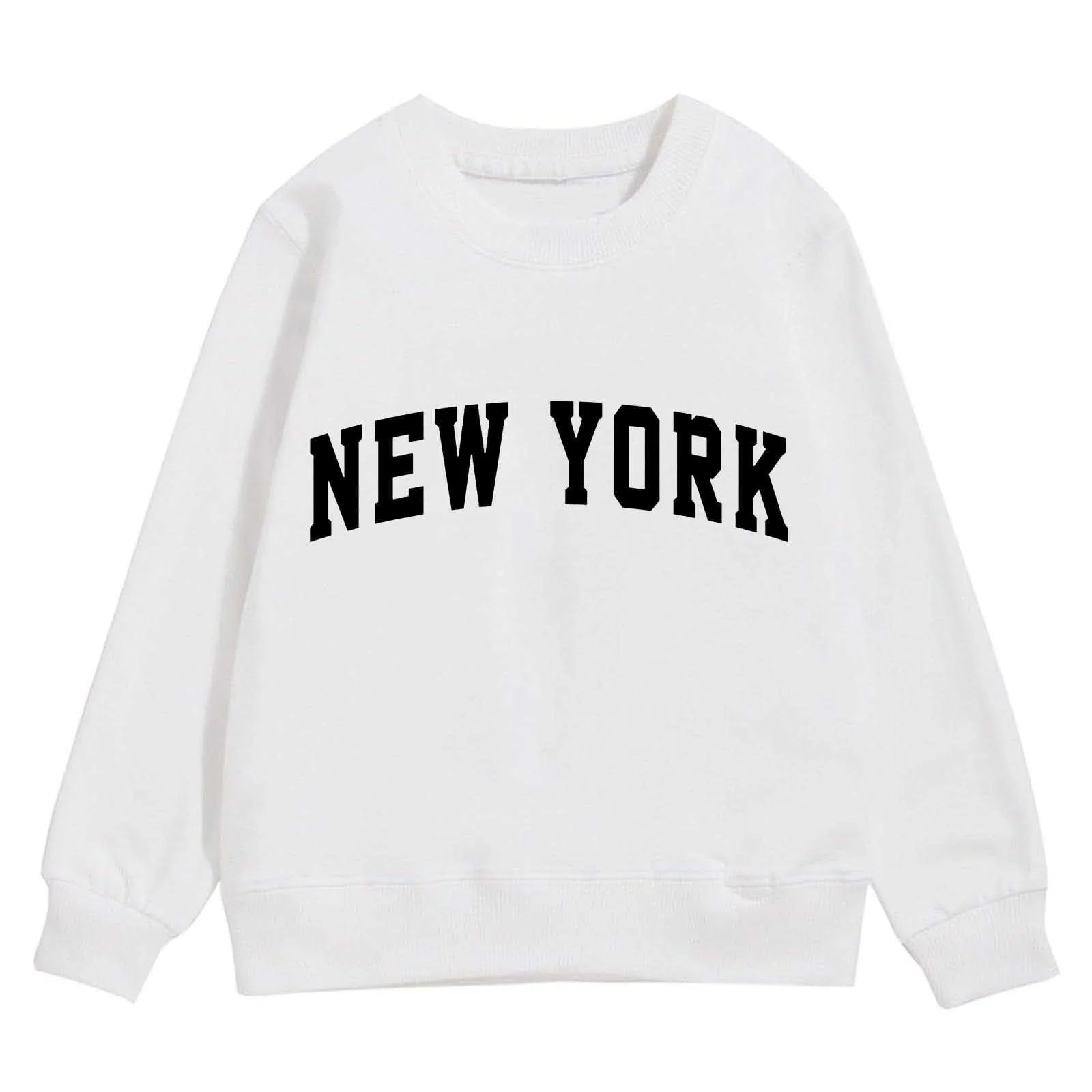 Джемпер Generisch с графическим принтом для девочки, круглый вырез горловины, длинные рукава, милый пуловер с приспущенным плечом, фото №2