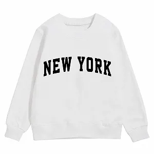 Джемпер Generisch с графическим принтом для девочки, круглый вырез горловины, длинные рукава, милый пуловер с приспущенным плечом synthetic.ua - Фото 1