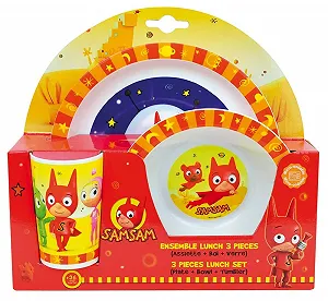 Детский обеденный набор Тарелка, Миска и Стакан Разноцветный - Фото 1