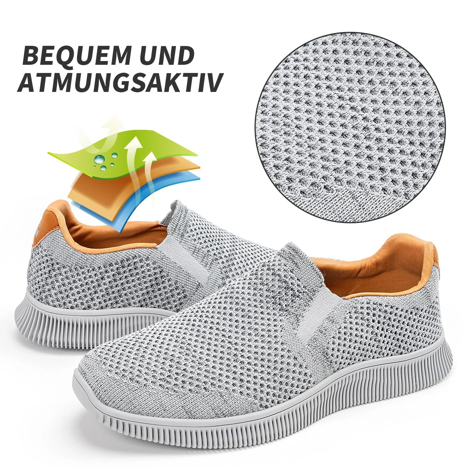 Чоловічі сліпони MrToNo Trainers Спортивні Легкі Зручні Дихаючі, фото №2