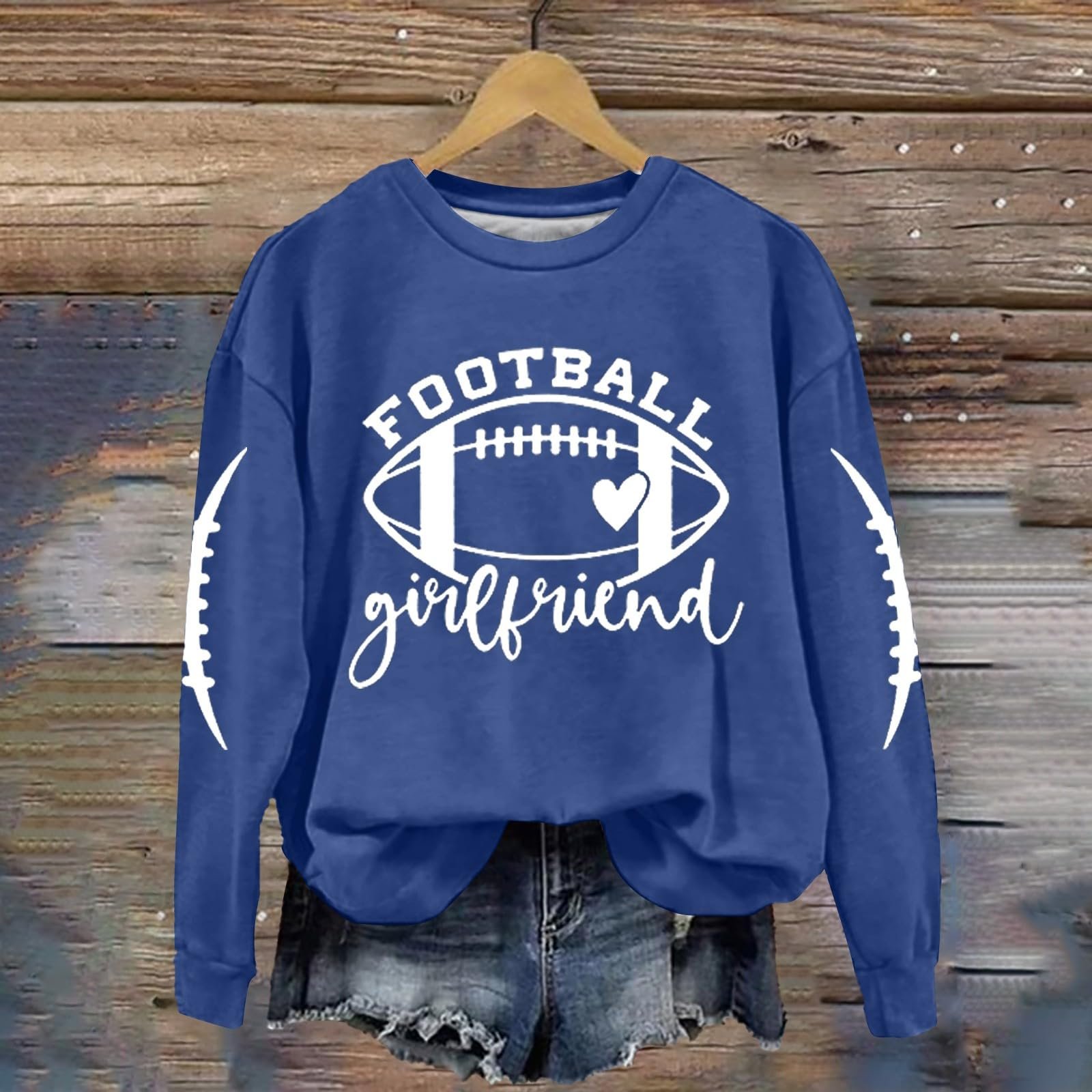 Женский Свитшот Generisch Oversized Свободный V-образный вырез для Хэллоуина, фото №3