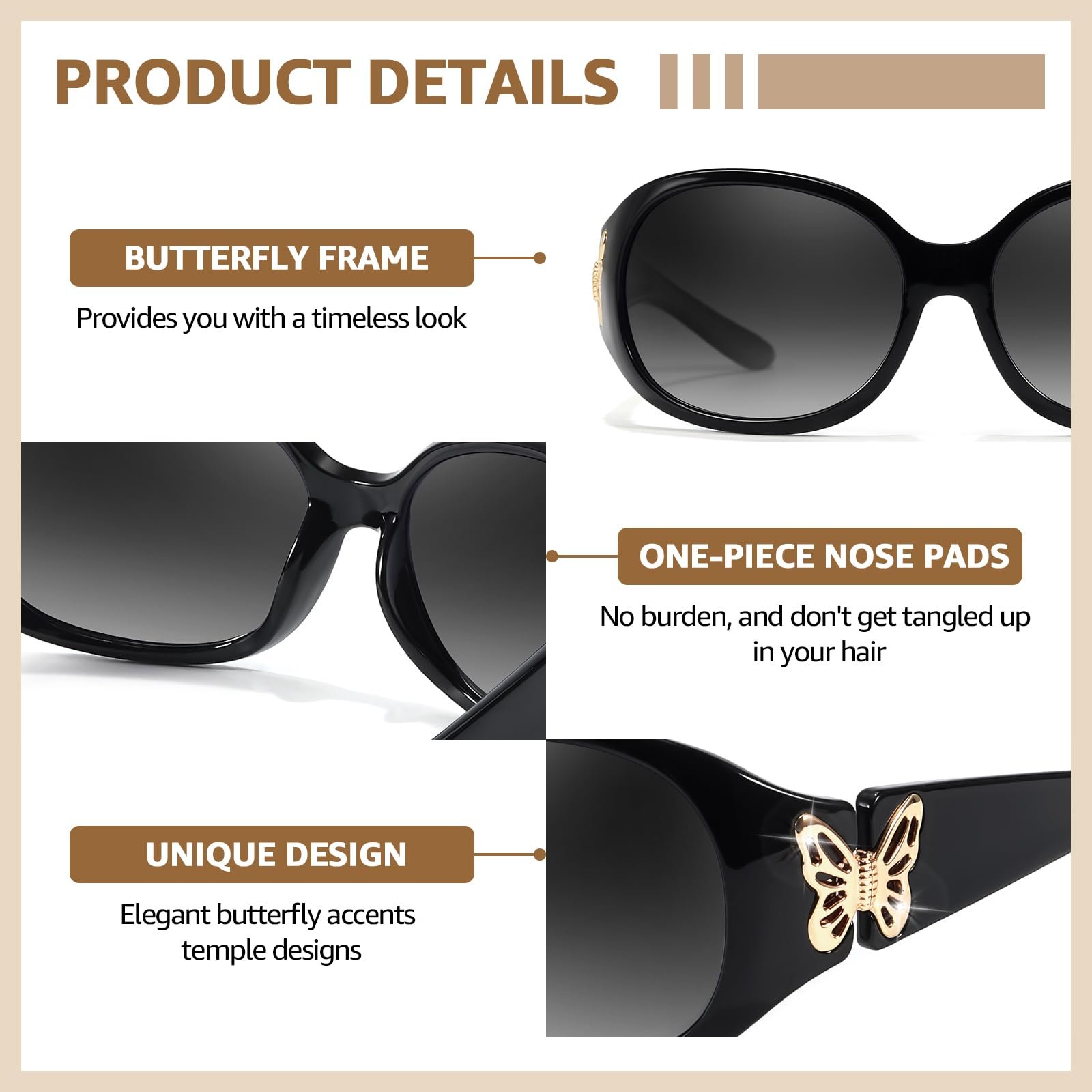 Поляризованные солнцезащитные очки Женские Вращающие, фото №3