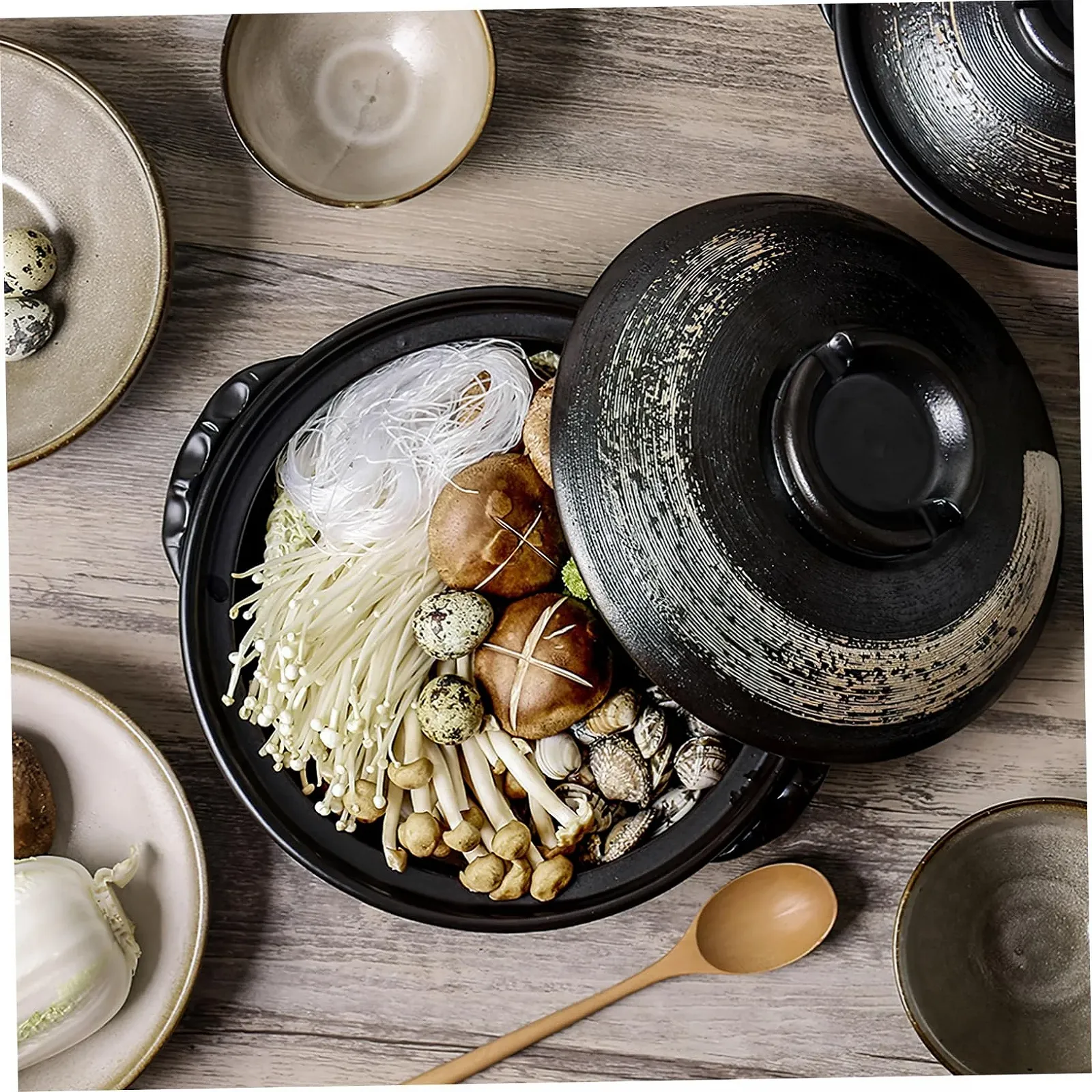 Каструля для супу Керамічна 900 мл з вентиляційними отворами, фото №7