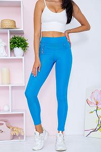 Купити Жіночі леггінси з високою талією колір Блакитний 172R249 - Фото 1 Жіночі леггінси з високою талією колір Блакитний 172R249 - Фото 1