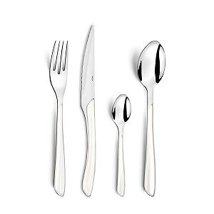 Купити Набір столових приборів Amefa ECLAT для 4 осіб, нержавіюча сталь з високоякісними пластиковими ручками білого кольору, 16 предметів - Фото 1 Набір столових приборів Amefa ECLAT для 4 осіб, нержавіюча сталь з високоякісними пластиковими ручками білого кольору, 16 предметів - Фото 1