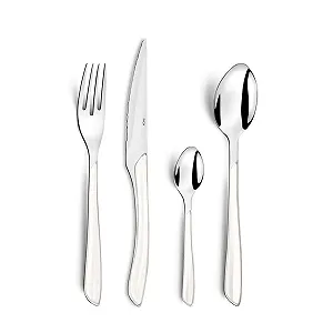 Купити Набір столових приборів Amefa ECLAT для 4 осіб, нержавіюча сталь з високоякісними пластиковими ручками білого кольору, 16 предметів - Фото 1 Набір столових приборів Amefa ECLAT для 4 осіб, нержавіюча сталь з високоякісними пластиковими ручками білого кольору, 16 предметів - Фото 1