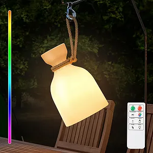 Настольная лампа MALUX Bottle беспроводная с дистанционным управлением, 8 цветов, LED, на аккумуляторе, водонепроницаемая - Фото 1