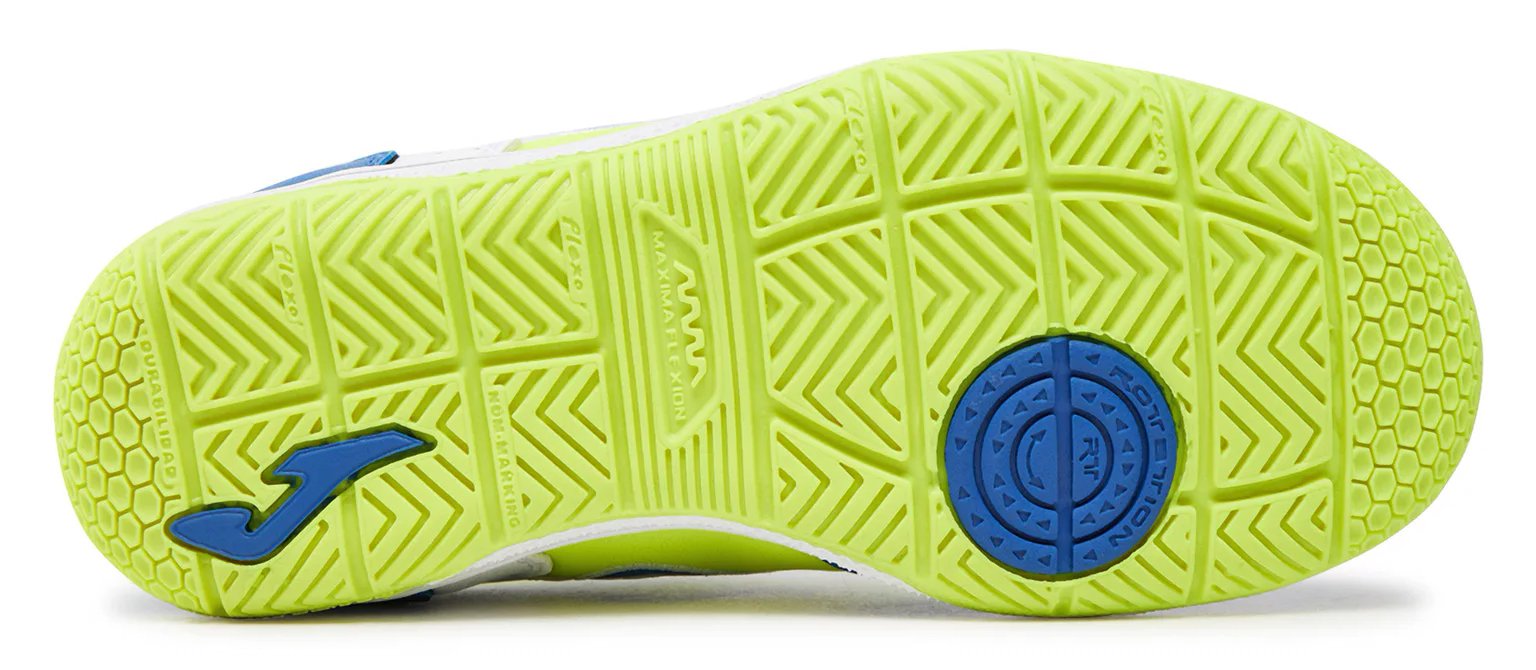 Футзалки дитячі Joma TOP FLEX білий, синій 8 38, фото №4