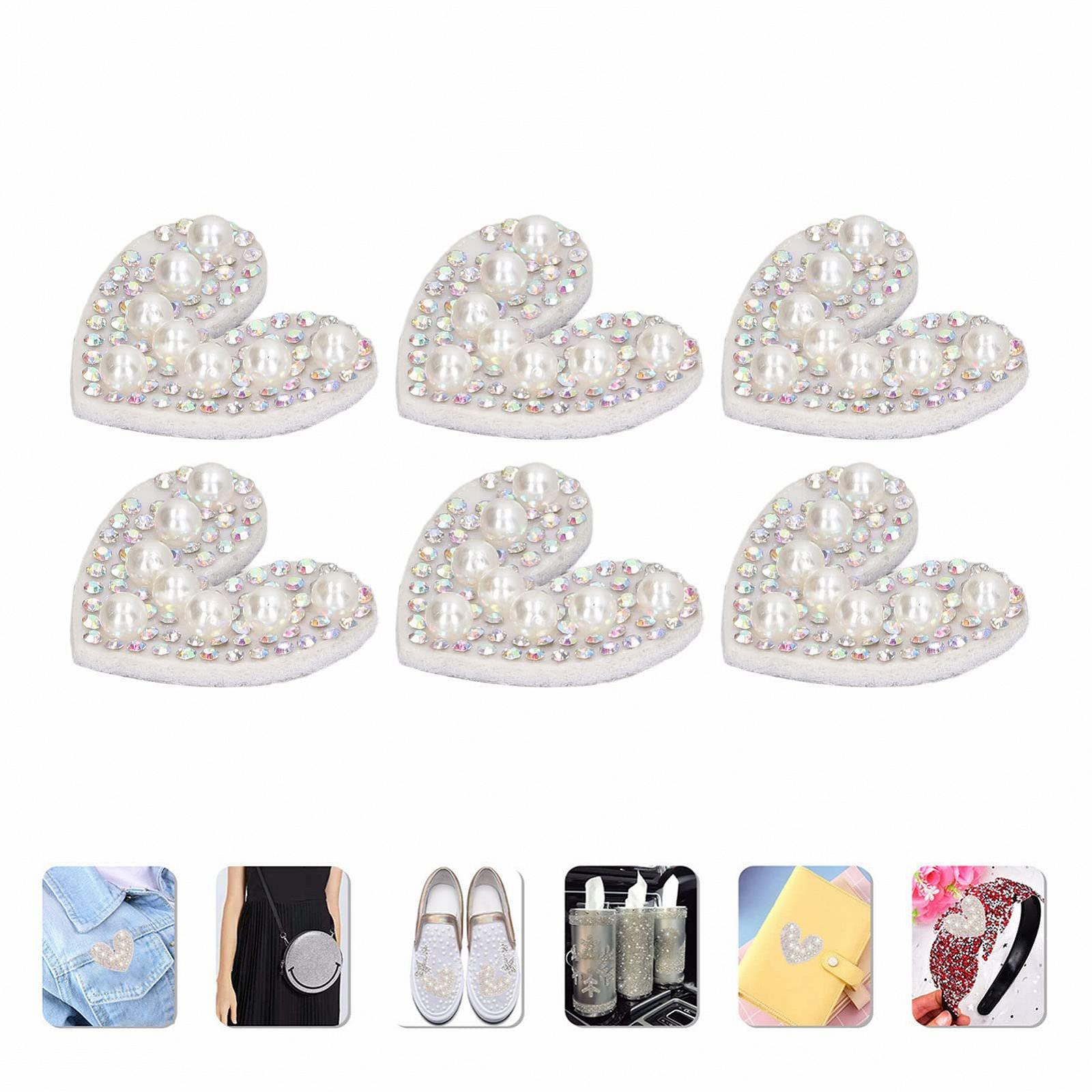 Аппликация Сердце, 40 шт, для самостоятельного изготовления, аппликация для украшения одежды, фото №4