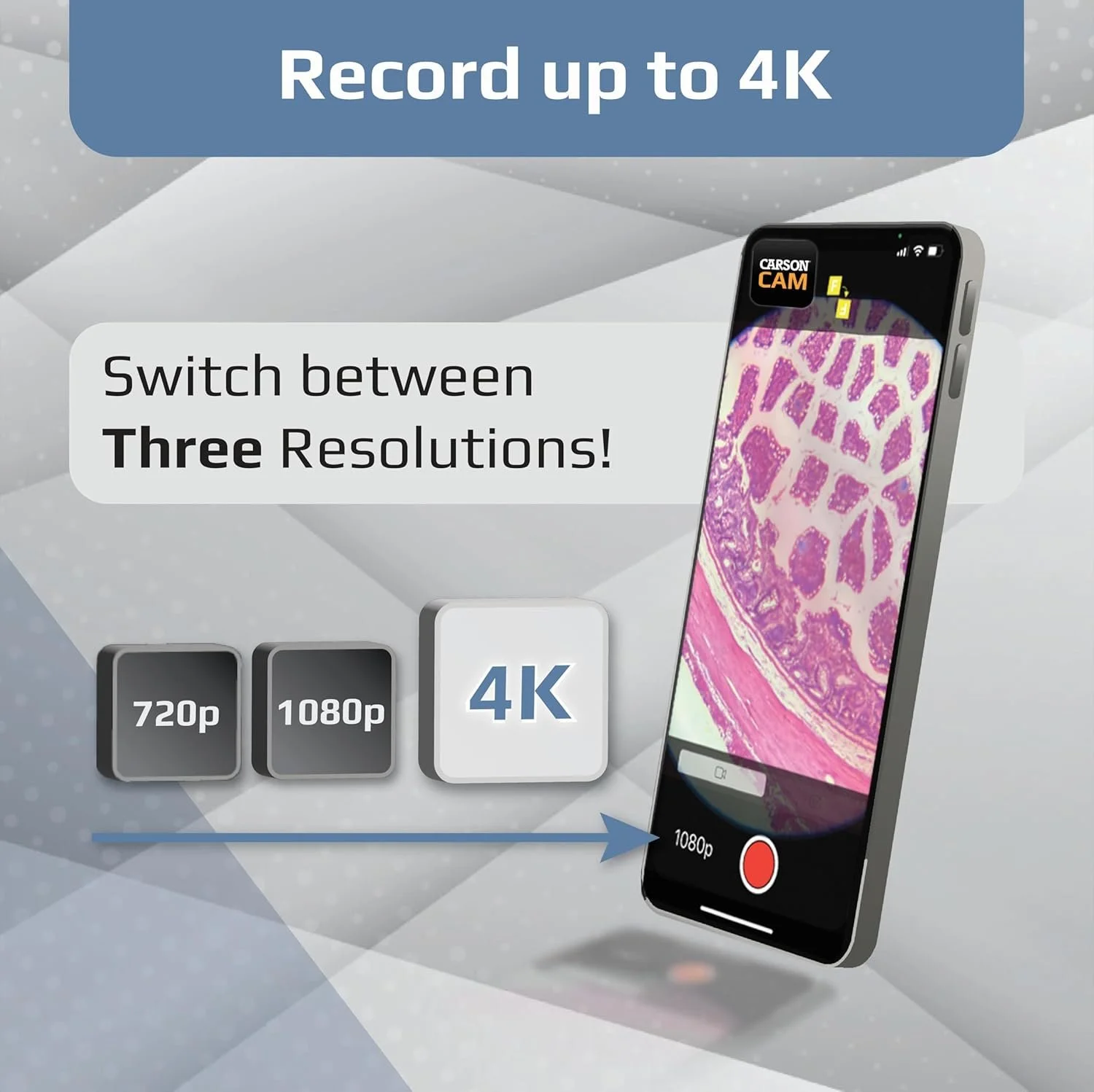 Мікроскоп кишеньковий Carson MicroBrite Plus 60x - 120x LED Сірий, фото №6 Мікроскоп кишеньковий Carson MicroBrite Plus 60x - 120x LED Сірий, фото №6