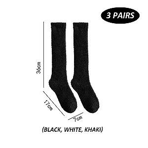 Теплі бавовняні шкарпетки для жінок (3 пари) synthetic.ua - Фото 1