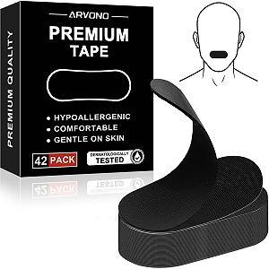 Пластыри для сна для рта 42 шт, Полоски для рта для сна, Антихрап - Фото 1