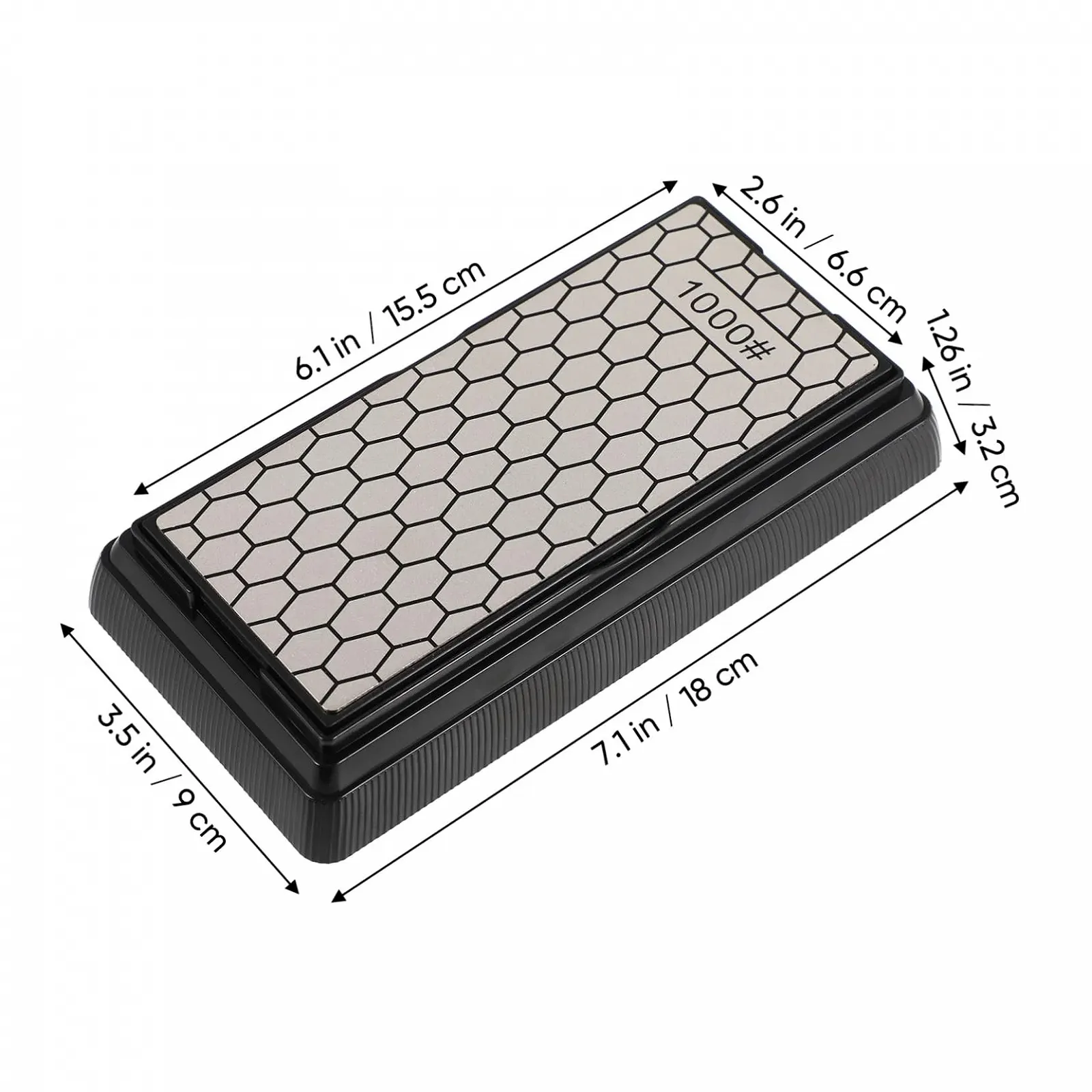 Ручне точило для ножів діамантове 400/1000 Grit нековзне, фото №2