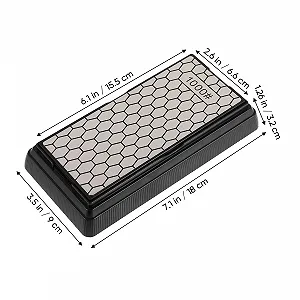 Ручне точило для ножів діамантове 400/1000 Grit нековзне synthetic.ua - Фото 1