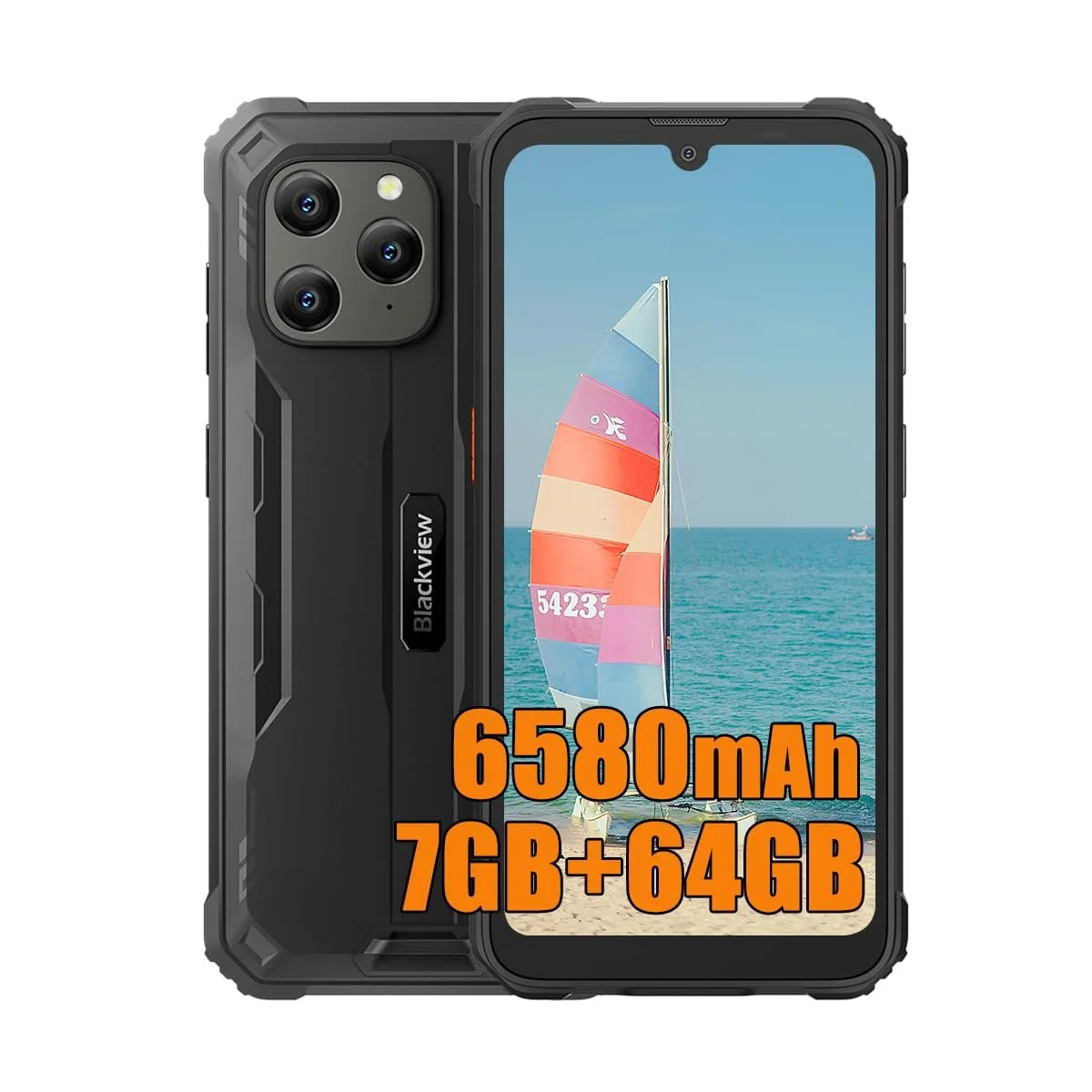 Захищений смартфон Blackview BV5300 Pro 7GB+64GB 6580mAh Black, фото №1