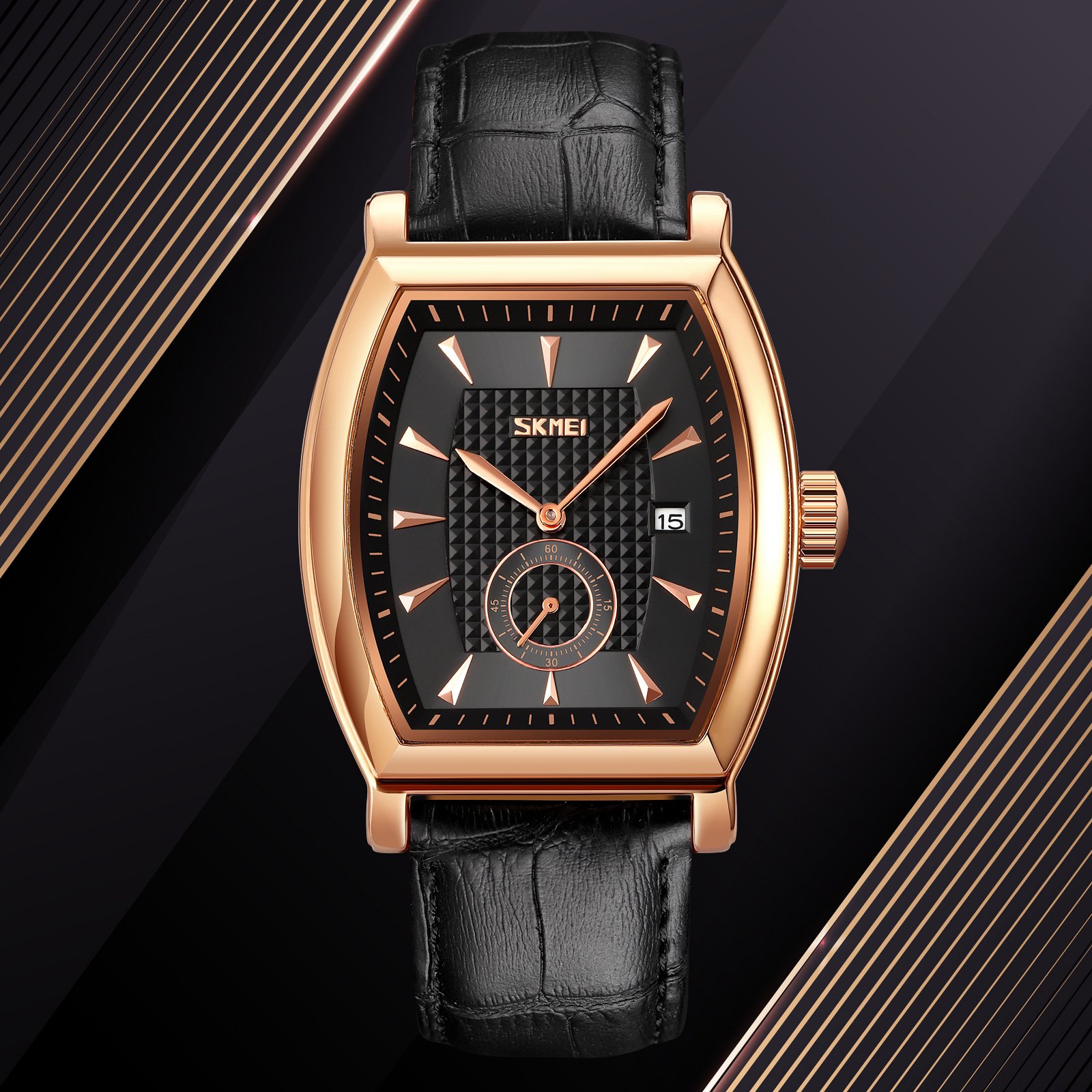 Годинник Skmei 9306RGBK Rose Gold-Black, фото №5