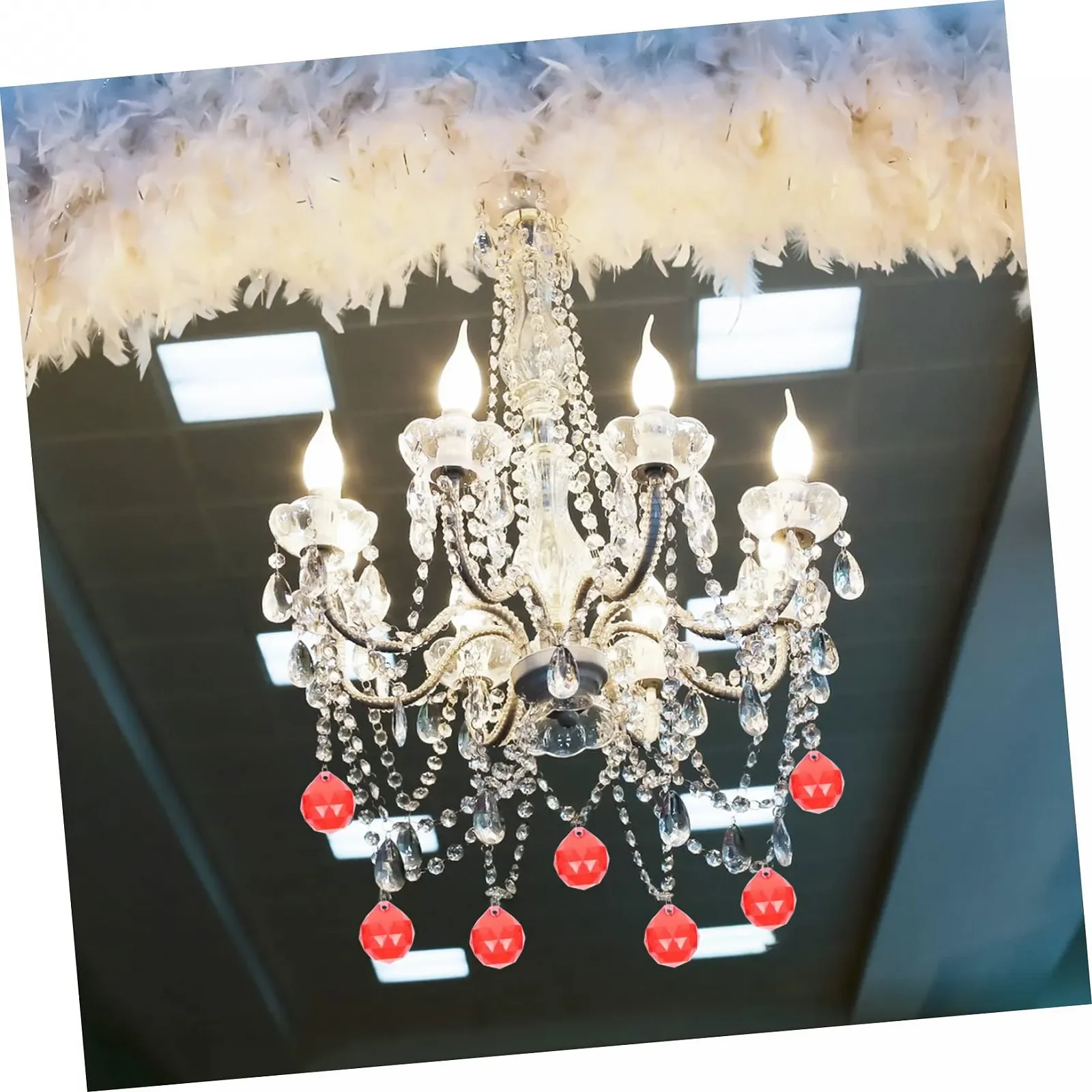 Підвіска Кришталь PLAFOPE Набір Червоний Кристал для нігтів, фото №2