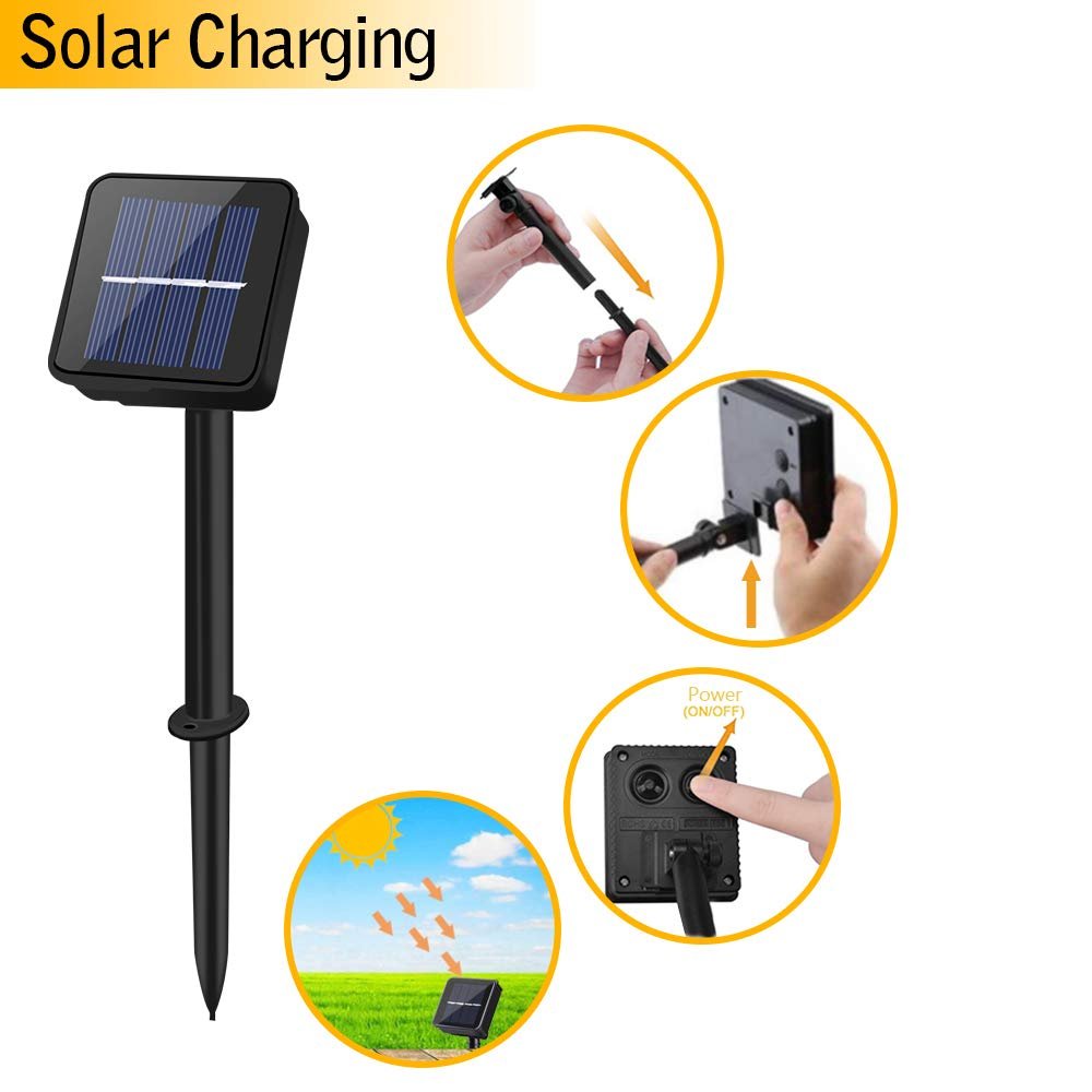 Гірлянда Cshare Solar 50 LED срібний дріт, фото №3