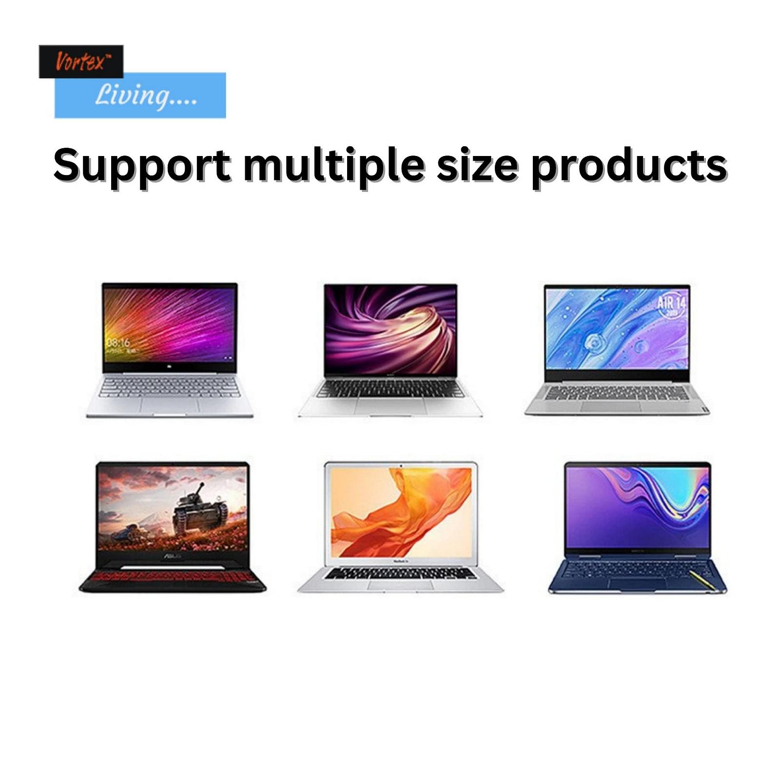 Подставка для ноутбука Vortex D24-3 Регулируемая подставка для ноутбука/планшета Многоугольная подставка Подставка для телефона Портативная складная подставка для ноутбука для MacBook Air/Pro и других ноутбуков 10-17,3 дюймов Серебряный, фото №7 Подставка для ноутбука Vortex D24-3 Регулируемая подставка для ноутбука/планшета Многоугольная подставка Подставка для телефона Портативная складная подставка для ноутбука для MacBook Air/Pro и других ноутбуков 10-17,3 дюймов Серебряный, фото №7