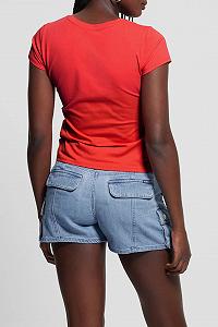 Жіноча футболка Guess Jeans, Червона, S synthetic.ua - Фото 1