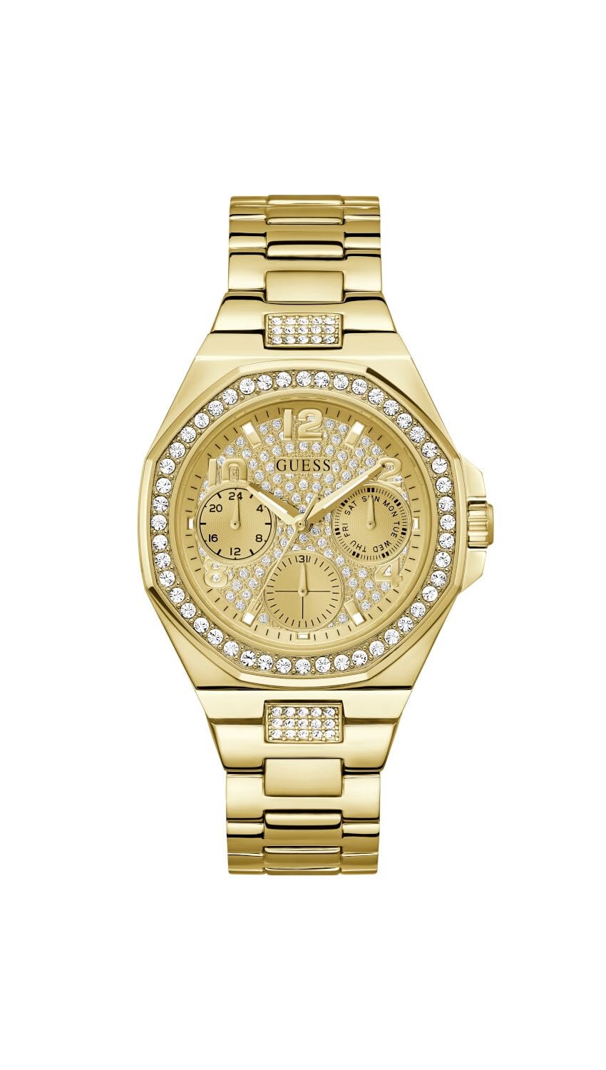 Часы Аналоговые Guess GW0777L2 Женские Кварцевые с ремешком из нержавеющей стали, фото №1