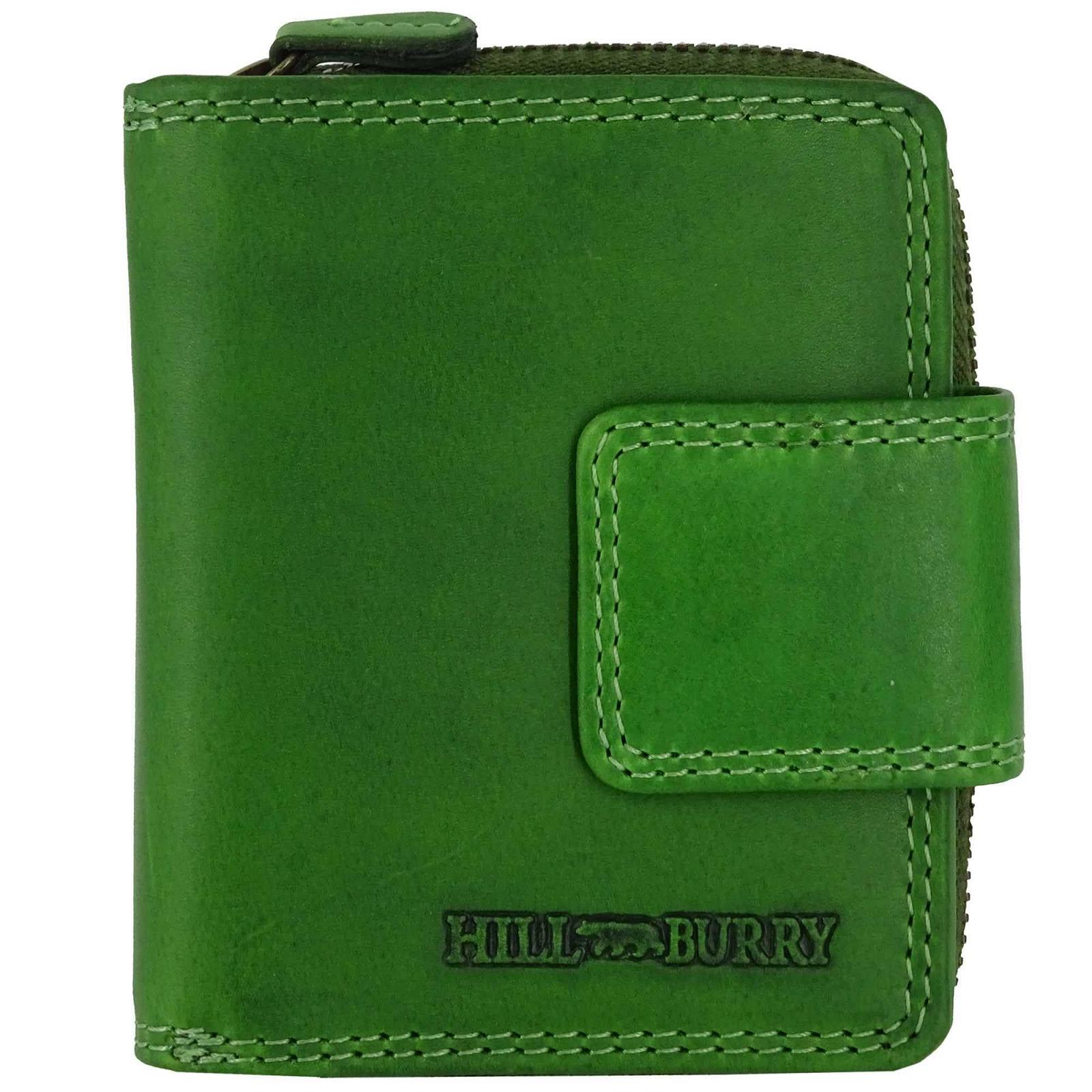 Гаманець Hill Burry з RFID захистом Шкіряний Жіночий Довгий Зелений, фото №1