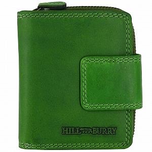 Гаманець Hill Burry з RFID захистом Шкіряний Жіночий Довгий Зелений - Фото 1