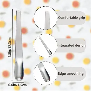 Ложка десертная из нержавеющей стали 12 шт, 12 см Короткий коктейльный миксер, Мини ложка для дегустации Металлическая ложка для закусок, Эспрессо весло, Многоразовый для мороженого, Кофейные напитки Серебро synthetic.ua - Фото 1