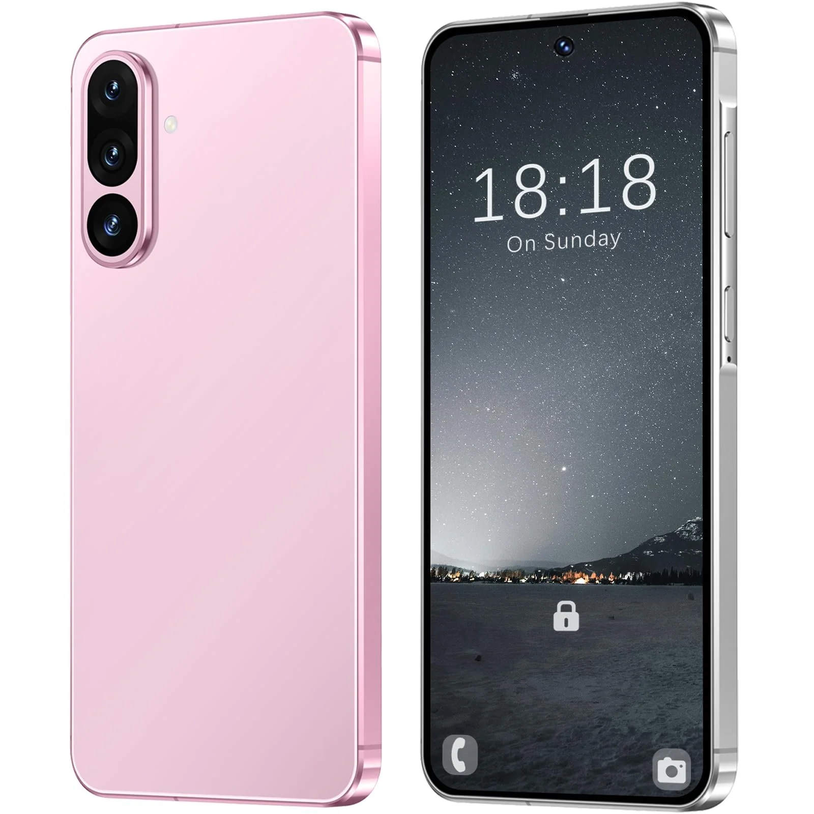 Смартфон Android 6.8" HD 12+256GB 13+48 MP 4500 мАг Rose Gold, фото №1