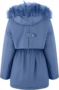 Пальто Vagbalena Зимнее Женское С шерпа подкладкой С капюшоном synthetic.ua - Фото 1
