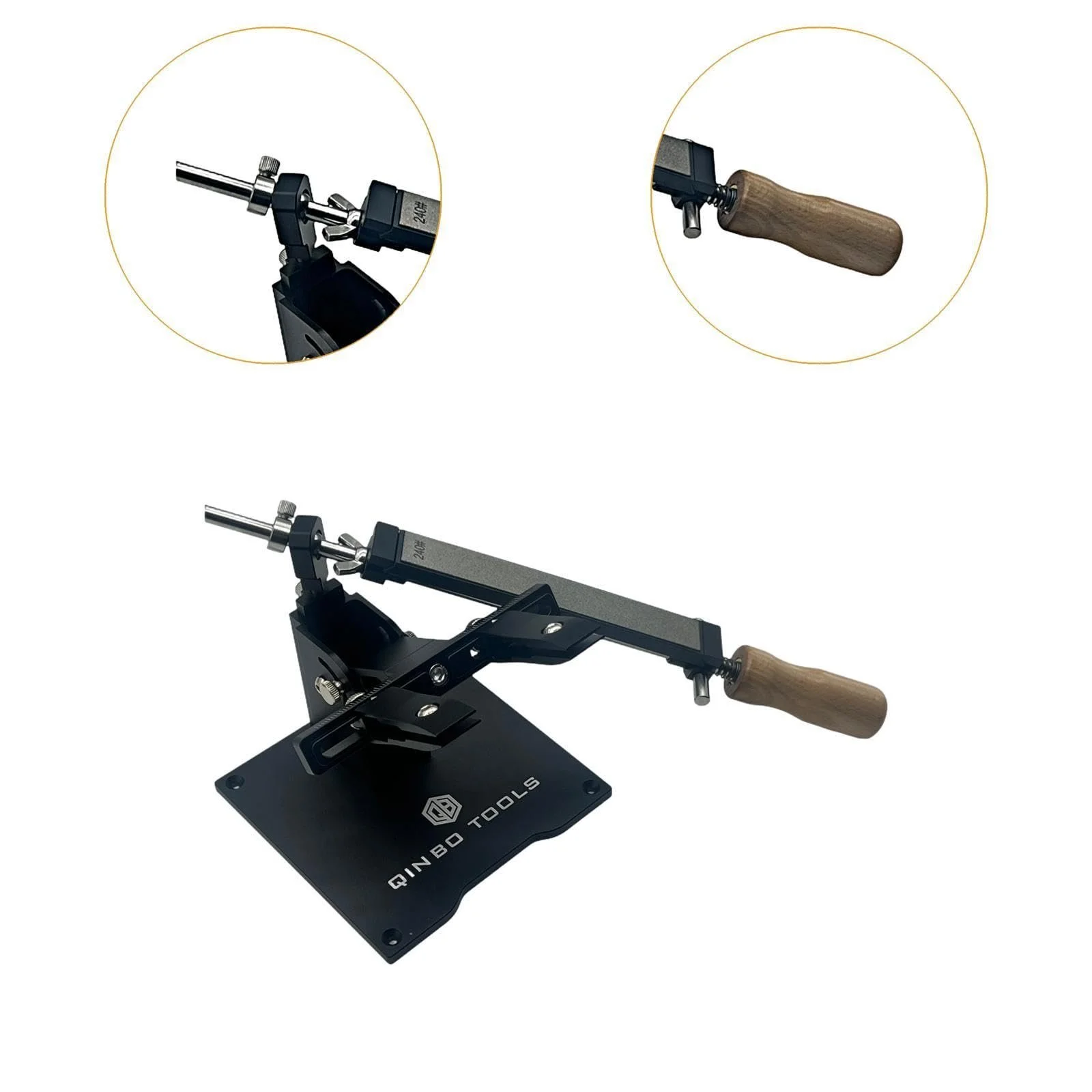 Точилка для ножей алюминиевый сплав регулировка угла 140 x 140 мм, фото №5