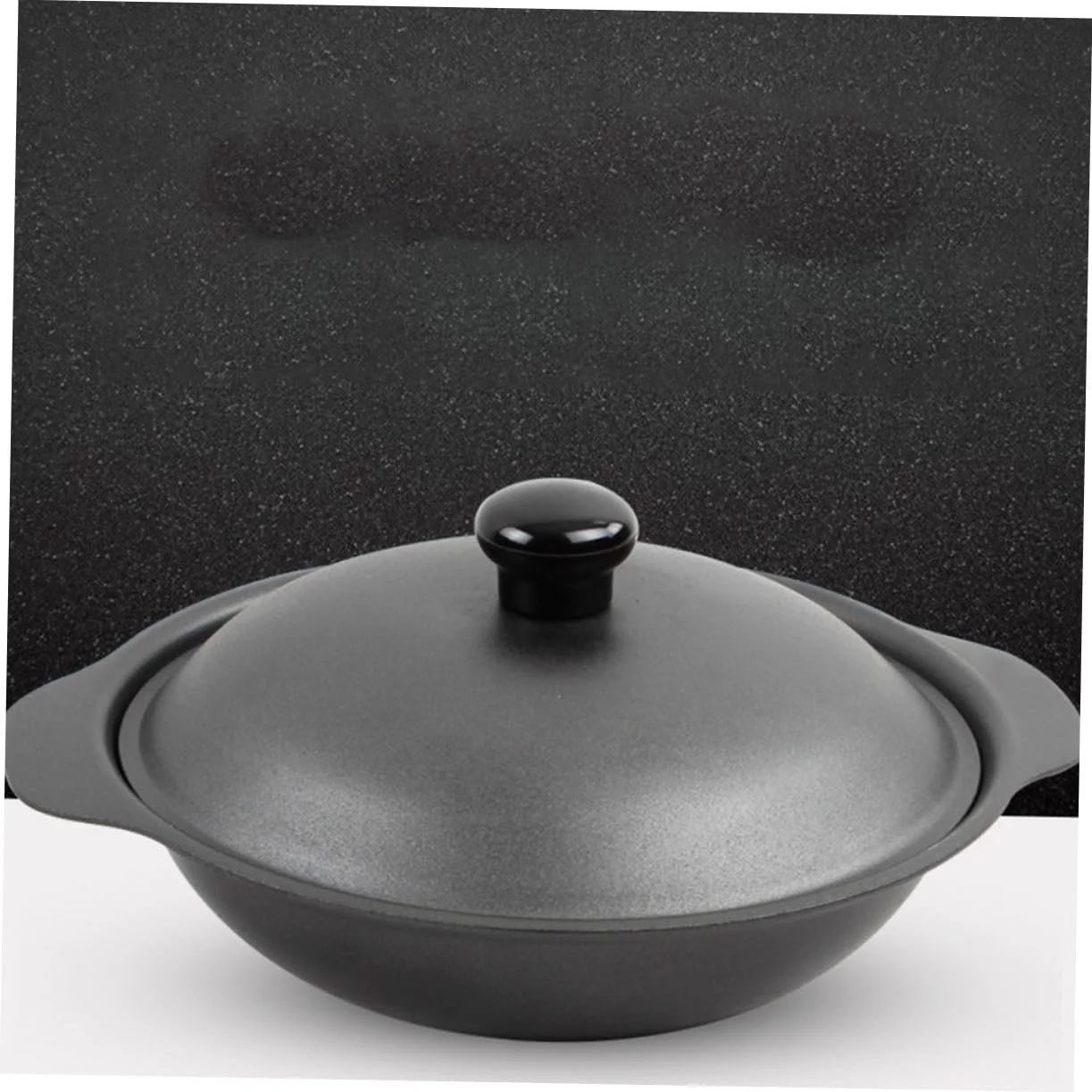 Кастрюля Toyvian чугунная с крышкой энергосберегающая кислотостойкая маленькая, фото №3